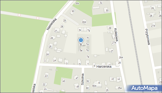 Pomiechówek, Harcerska, 5b, mapa Pomiechówek