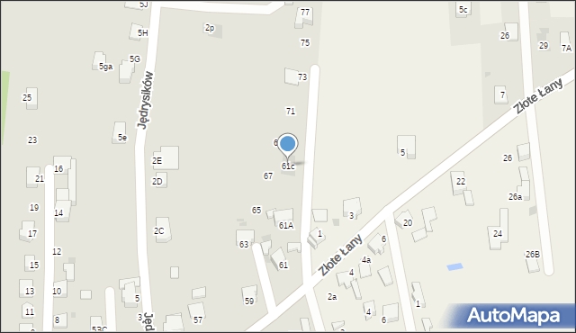 Pszczyna, Hallera Józefa, gen., 61c, mapa Pszczyny