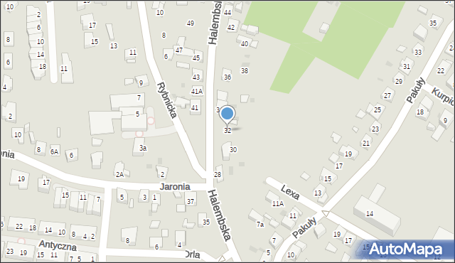 Ruda Śląska, Halembska, 32, mapa Rudy Śląskiej