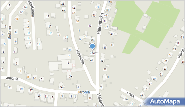 Ruda Śląska, Halembska, 41A, mapa Rudy Śląskiej