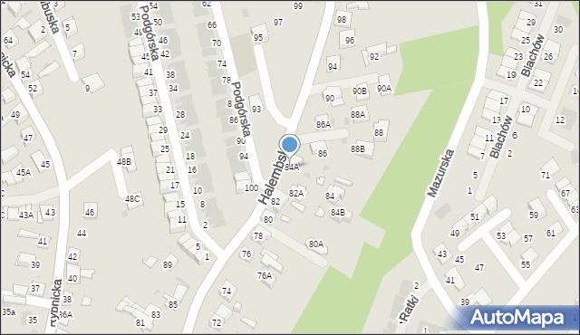 Ruda Śląska, Halembska, 84A, mapa Rudy Śląskiej