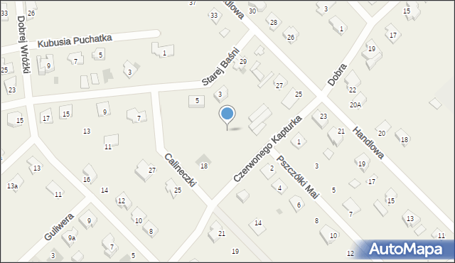 Rybienko Nowe, Handlowa, 27a, mapa Rybienko Nowe