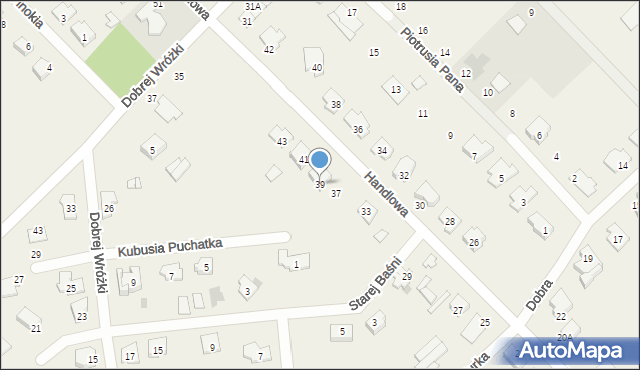 Rybienko Nowe, Handlowa, 39, mapa Rybienko Nowe