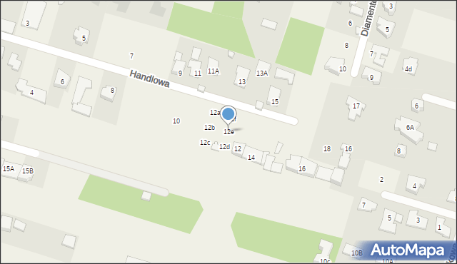 Sękocin Nowy, Handlowa, 12e, mapa Sękocin Nowy