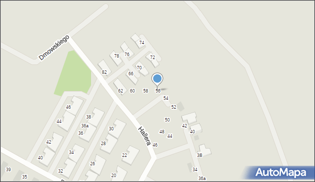 Siechnice, Hallera Józefa, gen., 56, mapa Siechnice