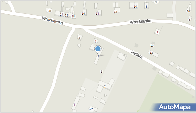 Sławków, Hallera Józefa, gen., 3, mapa Sławków