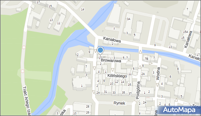 Starogard Gdański, Hallera Józefa, gen., 12, mapa Starogard Gdański