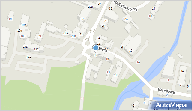 Starogard Gdański, Hallera Józefa, gen., 17, mapa Starogard Gdański