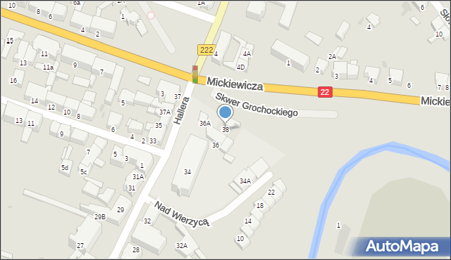 Starogard Gdański, Hallera Józefa, gen., 38, mapa Starogard Gdański