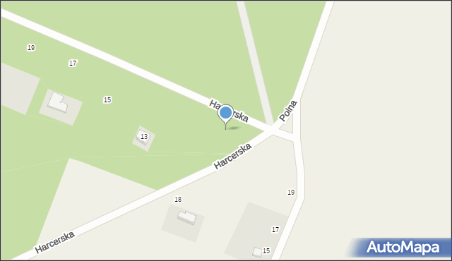 Stęszewko, Harcerska, 11, mapa Stęszewko