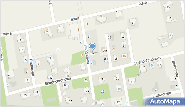 Strzyżewice, Hangarowa, 4A, mapa Strzyżewice