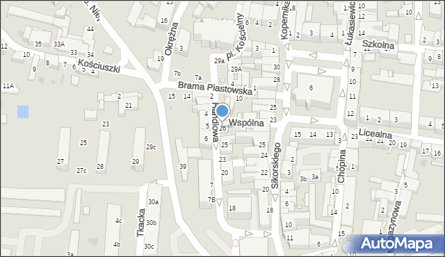 Sulechów, Handlowa, 26, mapa Sulechów