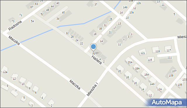 Świebodzice, Hallera Józefa, gen., 10, mapa Świebodzice