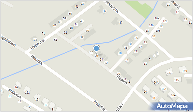 Świebodzice, Hallera Józefa, gen., 28, mapa Świebodzice