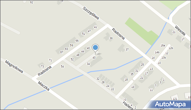Świebodzice, Hallera Józefa, gen., 42, mapa Świebodzice