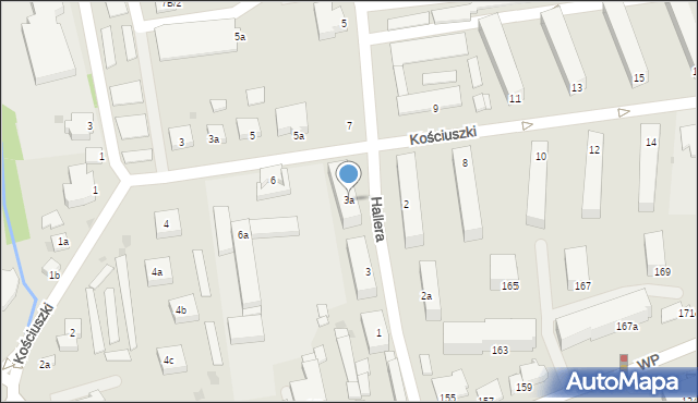 Świecie, Hallera Józefa, gen., 3a, mapa Świecie