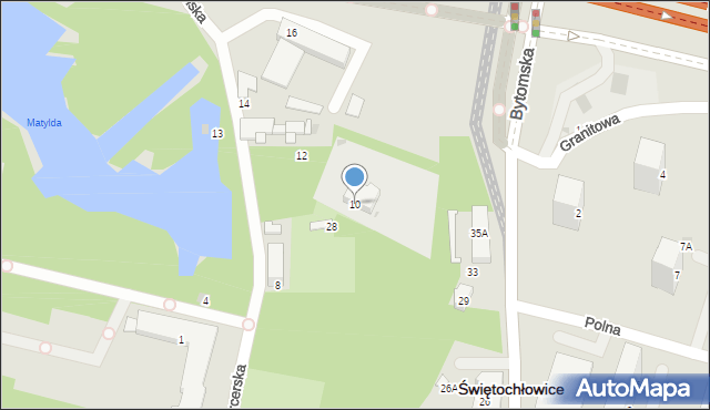 Świętochłowice, Harcerska, 10, mapa Świętochłowice