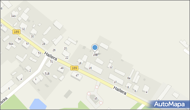 Sypniewo, Hallera Józefa, gen., 16B, mapa Sypniewo