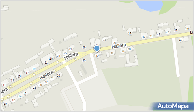 Szamocin, Hallera Józefa, gen., 32, mapa Szamocin