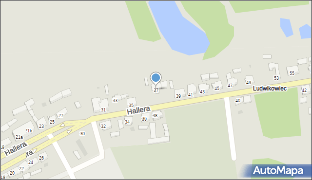 Szamocin, Hallera Józefa, gen., 37, mapa Szamocin