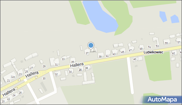 Szamocin, Hallera Józefa, gen., 37A, mapa Szamocin