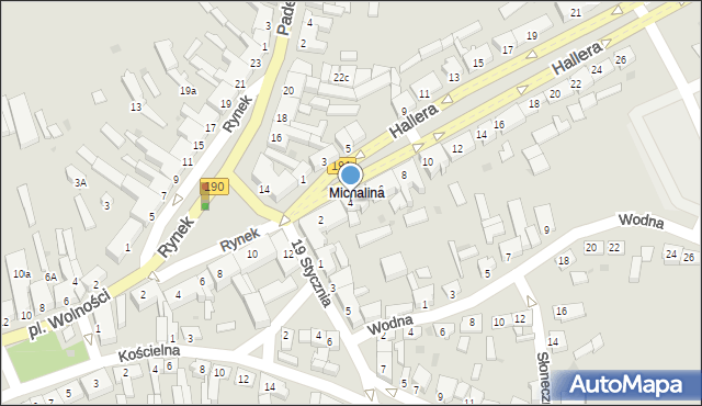 Szamocin, Hallera Józefa, gen., 4, mapa Szamocin
