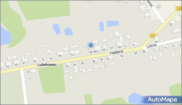 Szamocin, Hallera Józefa, gen., 61, mapa Szamocin