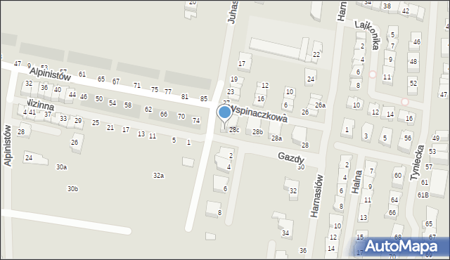 Szczecin, Harnasiów, 28d, mapa Szczecina