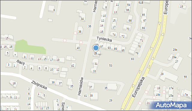 Szczecin, Harnasiów, 29A, mapa Szczecina