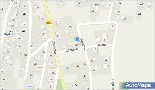 Szczejkowice, Hajduki, 5, mapa Szczejkowice
