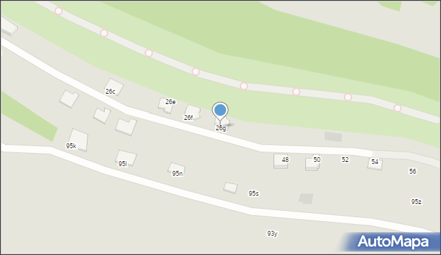 Tarnów, Hanausek Stefanii, 26g, mapa Tarnów