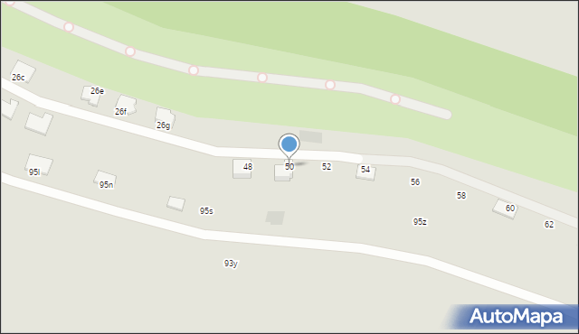 Tarnów, Hanausek Stefanii, 50, mapa Tarnów