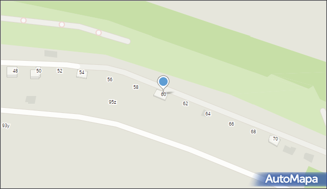 Tarnów, Hanausek Stefanii, 60, mapa Tarnów