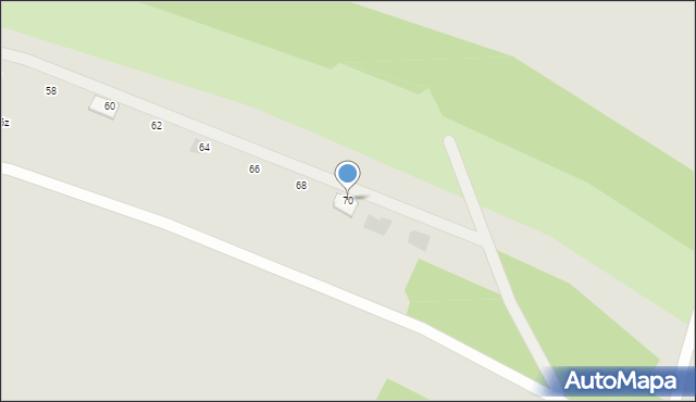 Tarnów, Hanausek Stefanii, 70, mapa Tarnów