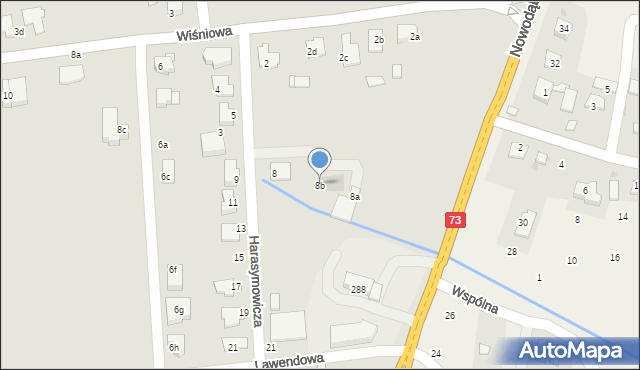 Tarnów, Harasymowicza Jerzego, 8b, mapa Tarnów