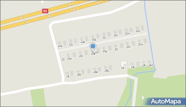 Tarnów, Harcerska, 20e, mapa Tarnów