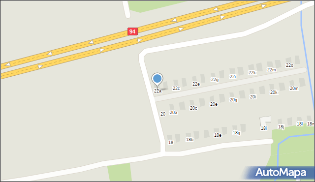 Tarnów, Harcerska, 22a, mapa Tarnów