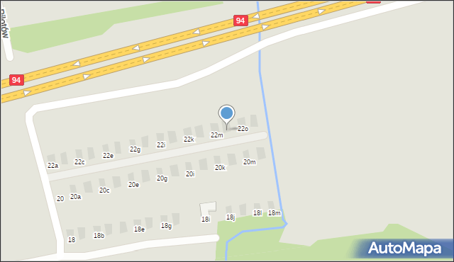 Tarnów, Harcerska, 22n, mapa Tarnów