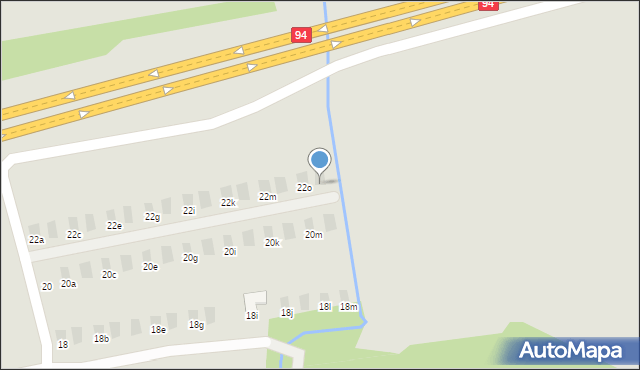 Tarnów, Harcerska, 22p, mapa Tarnów