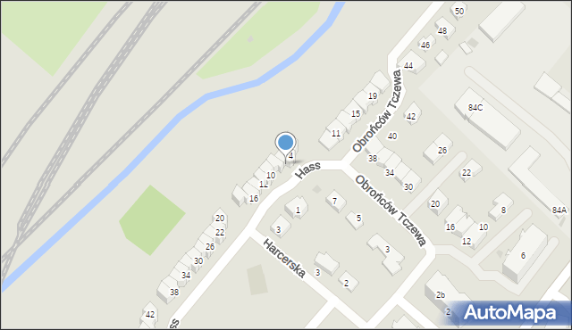 Tczew, Hass Hanny, 6, mapa Tczew