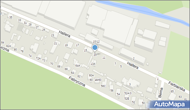 Tomaszów Mazowiecki, Hallera Józefa, gen., 13, mapa Tomaszów Mazowiecki