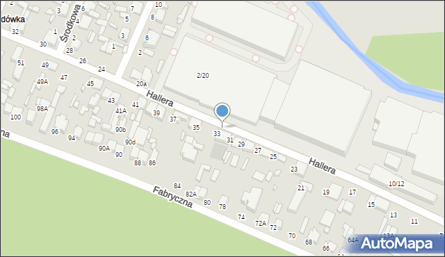 Tomaszów Mazowiecki, Hallera Józefa, gen., 4, mapa Tomaszów Mazowiecki