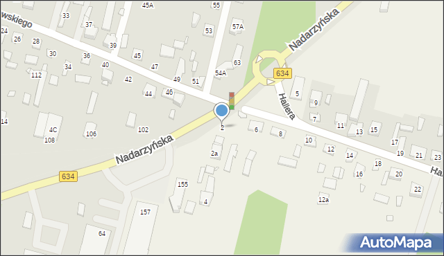 Turów, Hallera Józefa, gen., 2, mapa Turów