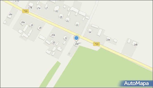 Ujazd, Haliszka, 22a, mapa Ujazd