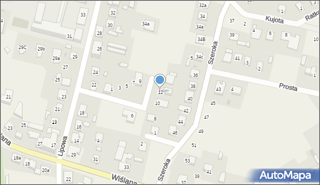 Unisław, Hasińskiego, dr., 12, mapa Unisław