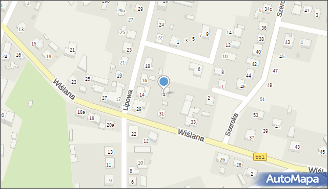 Unisław, Hasińskiego, dr., 4, mapa Unisław