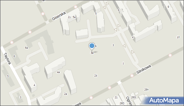 Warszawa, Habicha Edwarda, 3a, mapa Warszawy