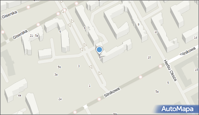 Warszawa, Habicha Edwarda, 4, mapa Warszawy