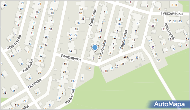 Warszawa, Haczowska, 3, mapa Warszawy