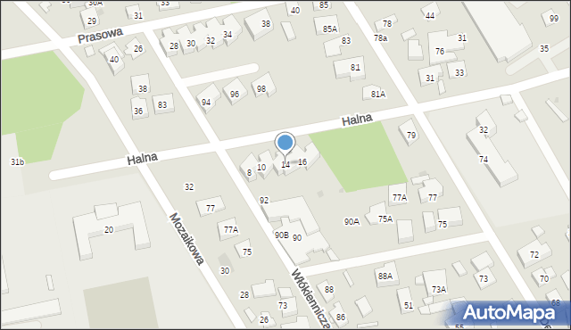 Warszawa, Halna, 14, mapa Warszawy